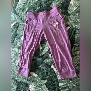 Nike Girls' Purple Capri Sweatpants